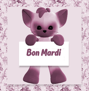 Gif animé Bon mardi chat